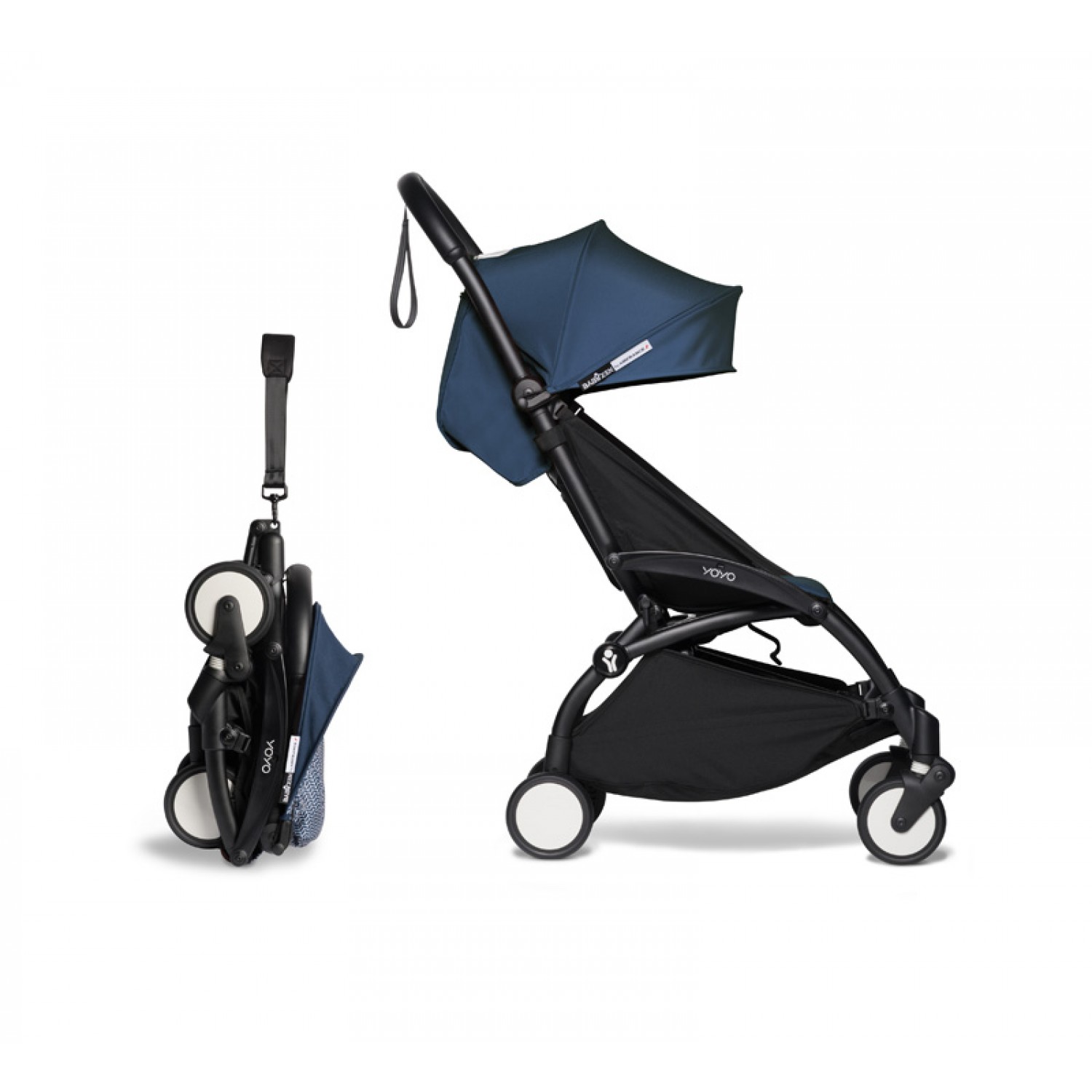 Complete BABYZEN stroller YOYO2  0+ and 6+ | Black Chassis Air France